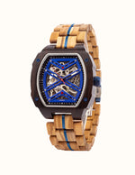 Montre Automatique en Bois d'Olivier Massif