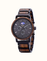 Montre en Bois Chronographe Homme