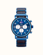Montre-en-Bois-Bleu-marine