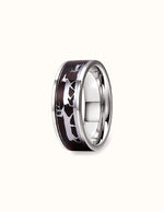 Bague en Bois Chromée
