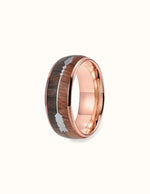 Bague en Bois et Tungstène