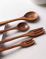 fourchette-a-gateau-de-table-en-bois