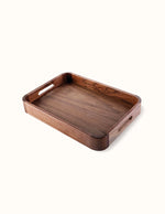 Grand Plateau en Bois Avec Poignees