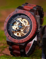 montre-en-bois-rouge