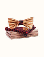 noeud-pap-en-bois-avec-tissu-rouge-et-noir