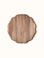 Plateau de Service en Bois Circulaire