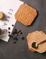 Sous Verre en Bois Naturel