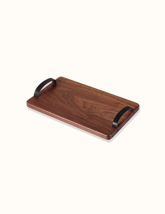 Ovale - Plateau de service en bois d'acacia carré, 1 pièce,rectangle Ovale - Plateau de service en bois d'acacia carré, 1 pièce,rectangle