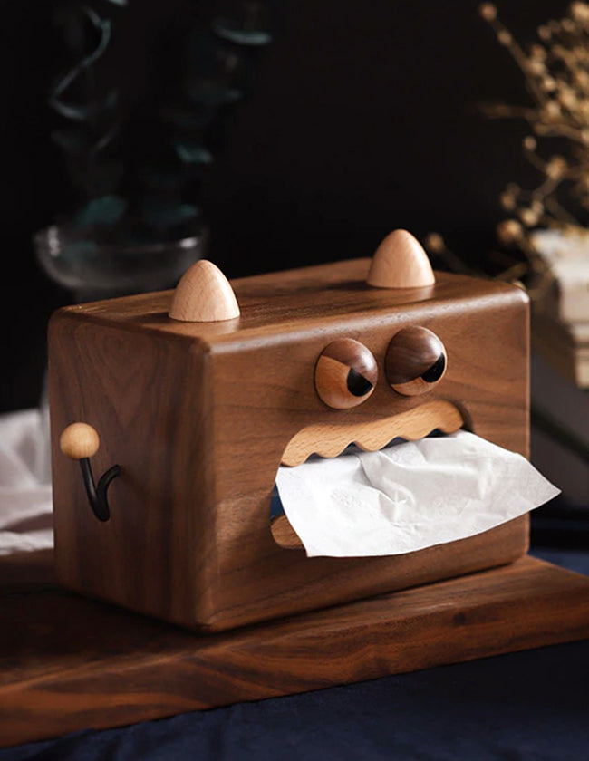 Boîte à mouchoirs en bois 1er Prix - Objets pratiques pour Papa - 10 Doigts