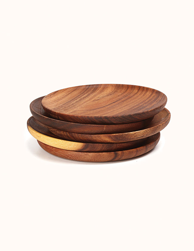 Assiette en Bois Alimentaire Wood Collection