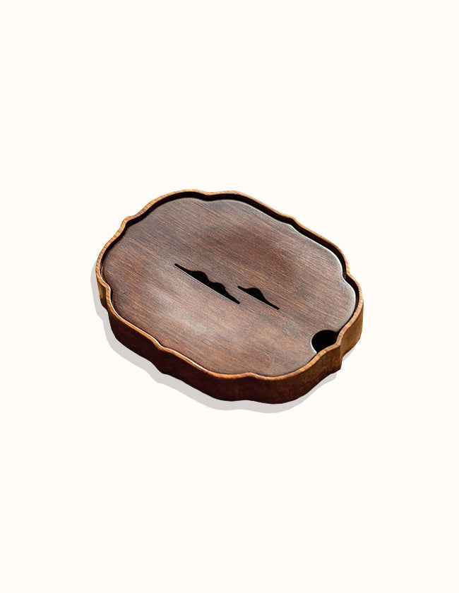 Plateau à thé - HURRISE - Rectangulaire - Bois de noyer - 25x18x2cm Plateau à thé - HURRISE - Rectangulaire - Bois de noyer - 25x18x2cm